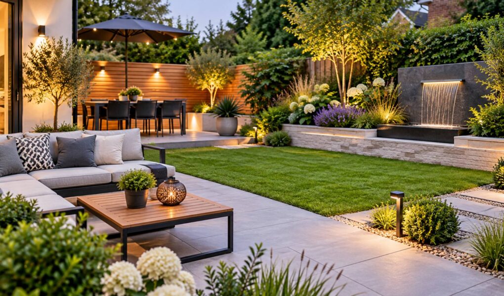 modern garden features