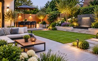 modern garden features