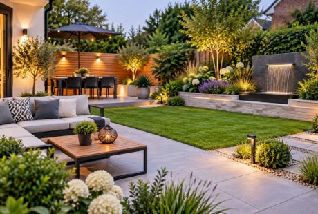 modern garden features